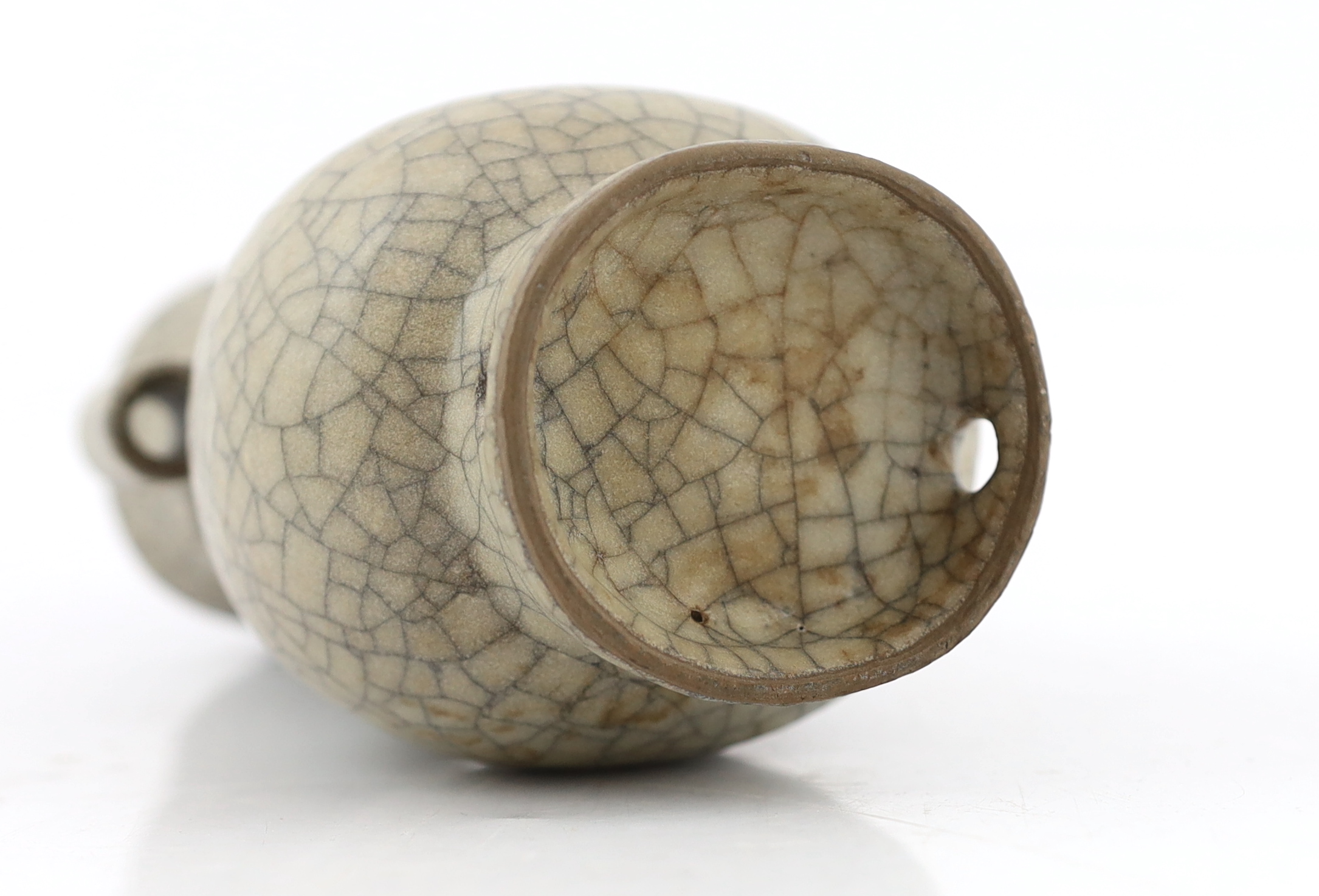 A Chinese Ge ware ‘arrow’ vase, hu